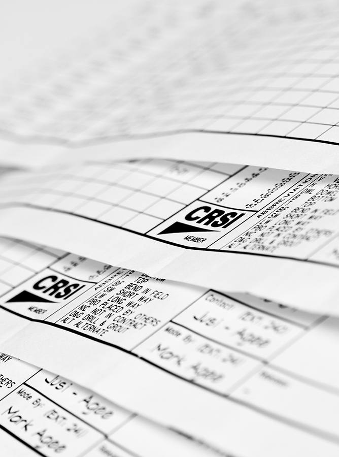 Whitacre Rebar CSRI drawing rebar estimating services