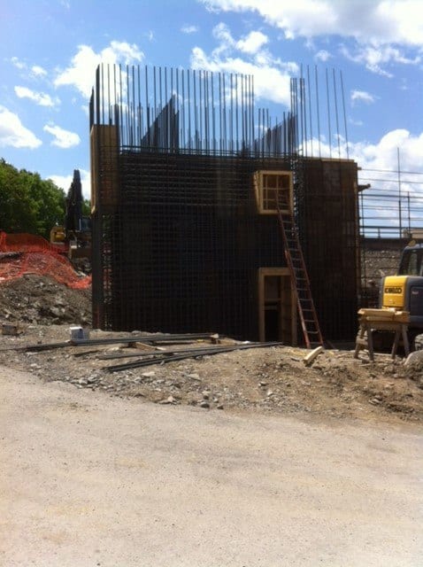 Poughkeepsie Water Treatment Facility with rebar work by Whitacre Rebar