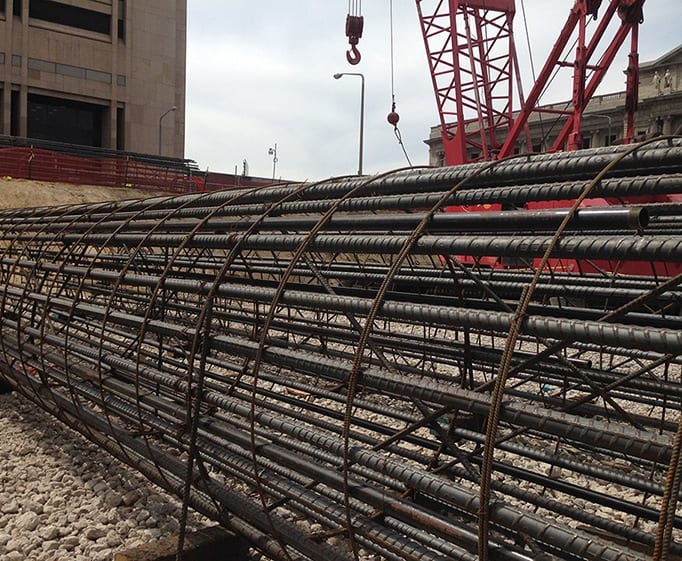 Whitacre Rebar rebar work on Hilton Hotel Convention Center in Cleveland