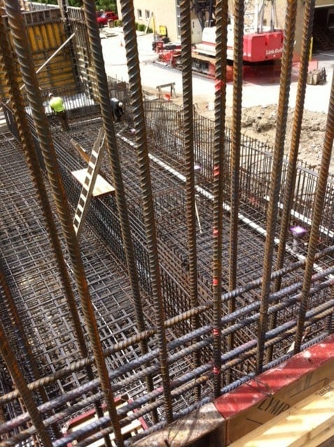 Poughkeepsie Water Treatment Facility rebar structure by Whitacre Rebar