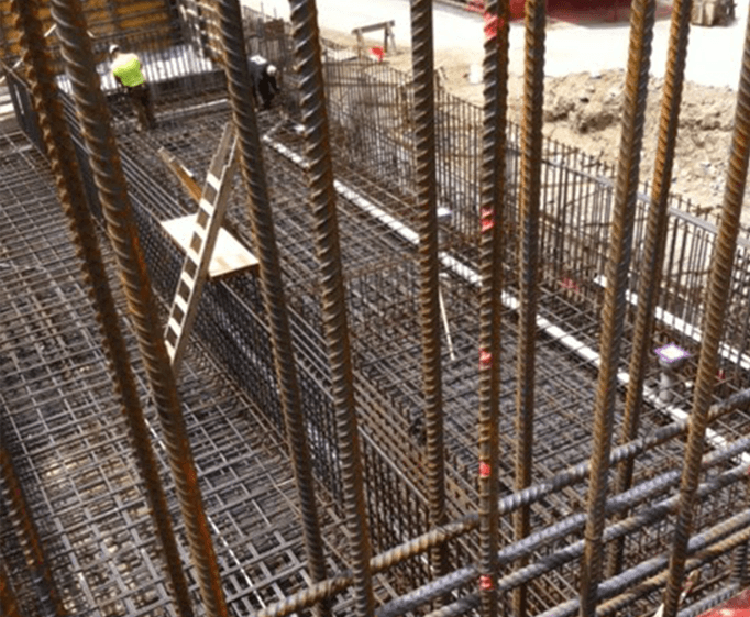 Poughkeepsie Water Treatment Facility rebar structure by Whitacre Rebar