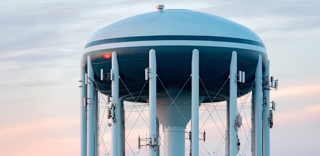 Water tower freshwater holding tank