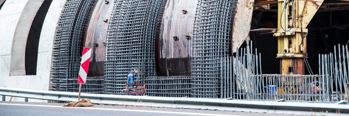 Concrete reinforcement for tunnel construction